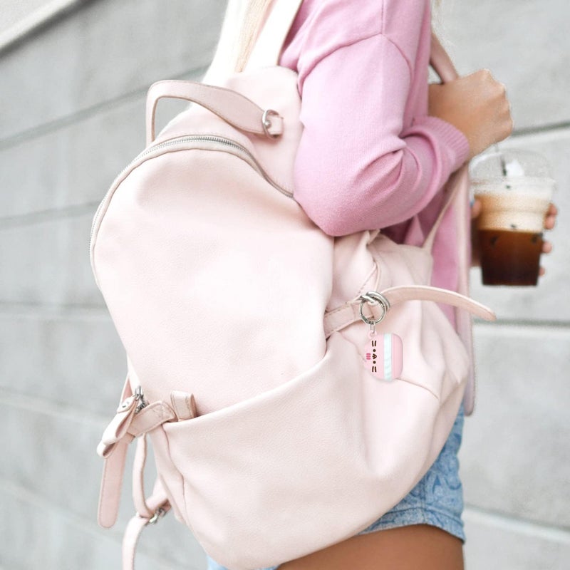 iFace x Pusheen Café Series Silicone Protective Cover [ Compatible with Apple AirTag][Cute Character Case] [Carabiner Keychain Clip Included] - Set of 4 in Gift Box - Image 5